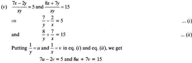 NCERT Solutions for Class 10 Maths Chapter 3 Pair of Linear Equations in Two Variables Ex 3.6 8