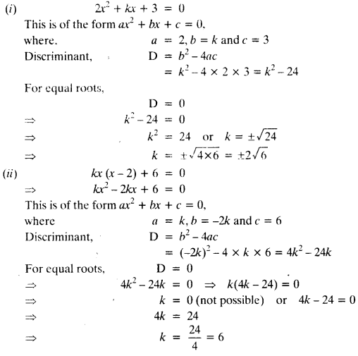 NCERT Solutions for Class 10 Maths Chapter 4 Quadratic Equations Ex 4.4 3