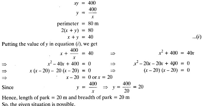 NCERT Solutions for Class 10 Maths Chapter 4 Quadratic Equations Ex 4.4 4