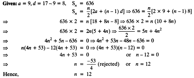 NCERT Solutions for Class 10 Maths Chapter 5 Arithmetic Progressions Ex 5.3 8
