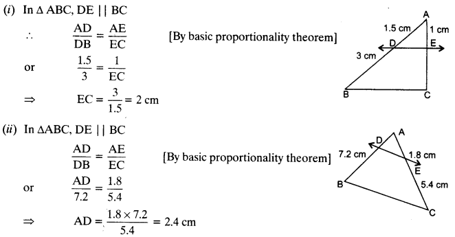 NCERT Solutions for Class 10 Maths Chapter 6 Triangles Ex 6.2 2