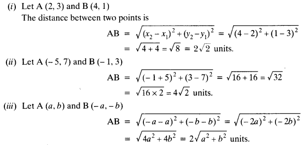 NCERT Solutions for Class 10 Maths Chapter 7 Coordinate Geometry Ex 7.1 1
