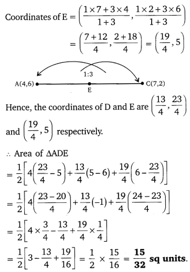 NCERT Solutions for Class 10 Maths Chapter 7 Coordinate Geometry Ex 7.4 12