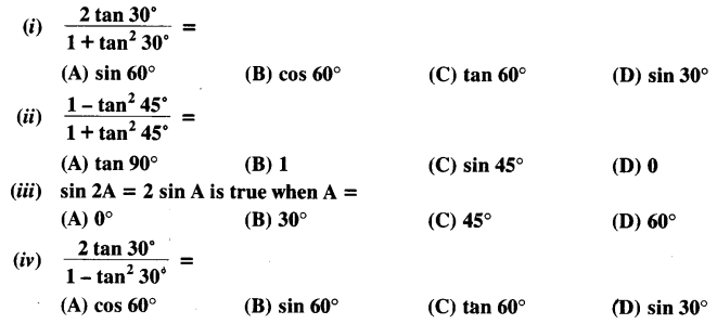 NCERT Solutions for Class 10 Maths Chapter 8 Introduction to Trigonometry Ex 8.2 4