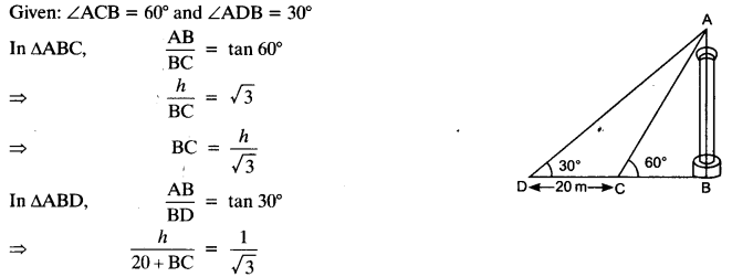 NCERT Solutions for Class 10 Maths Chapter 9 Some Applications of Trigonometry Ex 9.1 15