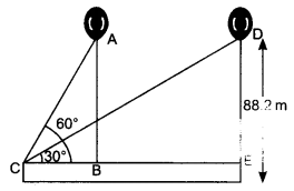 NCERT Solutions for Class 10 Maths Chapter 9 Some Applications of Trigonometry Ex 9.1 22