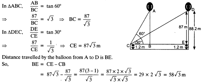 NCERT Solutions for Class 10 Maths Chapter 9 Some Applications of Trigonometry Ex 9.1 23