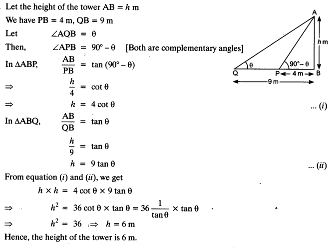 NCERT Solutions for Class 10 Maths Chapter 9 Some Applications of Trigonometry Ex 9.1 27