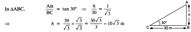 NCERT Solutions for Class 10 Maths Chapter 9 Some Applications of Trigonometry Ex 9.1 6