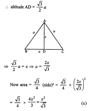 RD Sharma Class 9 Solutions Chapter 17 Constructions MCQS Q13.2