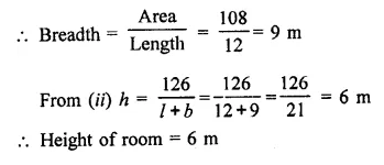 RD Sharma Class 9 Solutions Chapter 18 Surface Areas and Volume of a Cuboid and Cube Ex 18.1 Q17.2