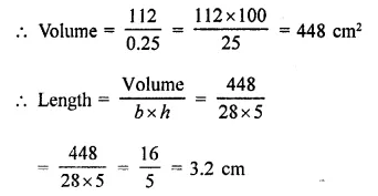 RD Sharma Class 9 Solutions Chapter 18 Surface Areas and Volume of a Cuboid and Cube Ex 18.2 Q10.1