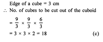 RD Sharma Class 9 Solutions Chapter 18 Surface Areas and Volume of a Cuboid and Cube MCQS Q15.1
