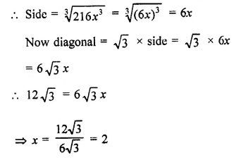 RD Sharma Class 9 Solutions Chapter 18 Surface Areas and Volume of a Cuboid and Cube VSAQS Q2.1