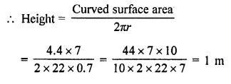RD Sharma Class 9 Solutions Chapter 19 Surface Areas and Volume of a Circular Cylinder Ex 19.1 Q1.1