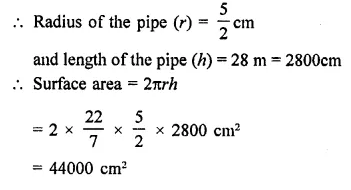 RD Sharma Class 9 Solutions Chapter 19 Surface Areas and Volume of a Circular Cylinder Ex 19.1 Q2.1