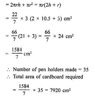 RD Sharma Class 9 Solutions Chapter 19 Surface Areas and Volume of a Circular Cylinder Ex 19.1 Q9.1