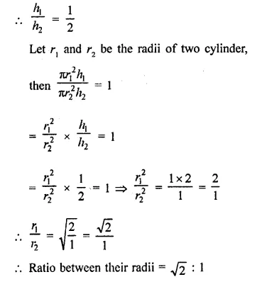 RD Sharma Class 9 Solutions Chapter 19 Surface Areas and Volume of a Circular Cylinder Ex 19.2 Q15.1