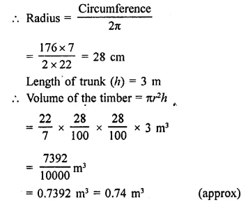 RD Sharma Class 9 Solutions Chapter 19 Surface Areas and Volume of a Circular Cylinder Ex 19.2 Q18.1