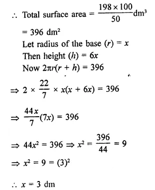 RD Sharma Class 9 Solutions Chapter 19 Surface Areas and Volume of a Circular Cylinder Ex 19.2 Q8.1