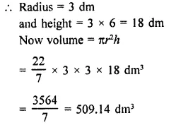 RD Sharma Class 9 Solutions Chapter 19 Surface Areas and Volume of a Circular Cylinder Ex 19.2 Q8.2
