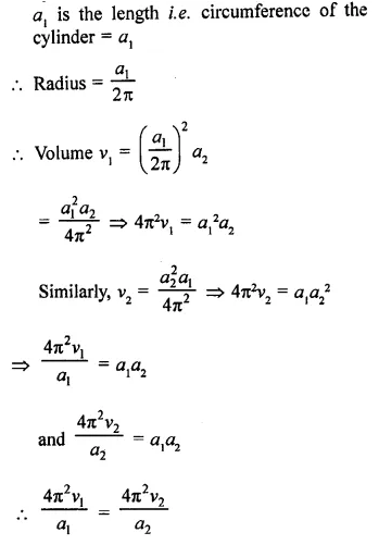 RD Sharma Class 9 Solutions Chapter 19 Surface Areas and Volume of a Circular Cylinder MCQS Q19.2