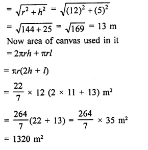 RD Sharma Class 9 Solutions Chapter 20 Surface Areas and Volume of A Right Circular Cone Ex 20.1 22.2