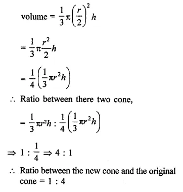 RD Sharma Class 9 Solutions Chapter 20 Surface Areas and Volume of A Right Circular Cone Ex 20.2 Q8.1