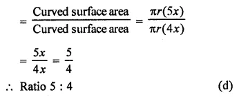 RD Sharma Class 9 Solutions Chapter 20 Surface Areas and Volume of A Right Circular Cone MCQS Q11.1