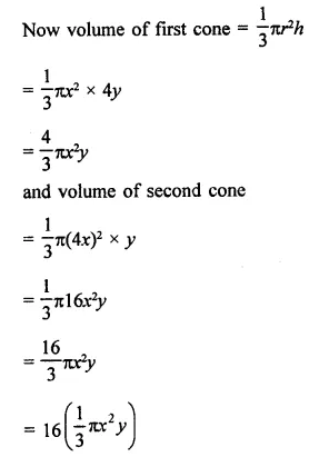 RD Sharma Class 9 Solutions Chapter 20 Surface Areas and Volume of A Right Circular Cone MCQS Q12.1