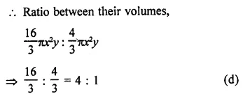 RD Sharma Class 9 Solutions Chapter 20 Surface Areas and Volume of A Right Circular Cone MCQS Q12.2