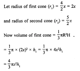 RD Sharma Class 9 Solutions Chapter 20 Surface Areas and Volume of A Right Circular Cone MCQS Q6.1