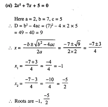 Selina Concise Mathematics Class 10 ICSE Solutions Chapter 5 Quadratic Equations Ex 5C Q1.6