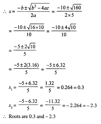 Selina Concise Mathematics Class 10 ICSE Solutions Chapter 5 Quadratic Equations Ex 5C Q2.2