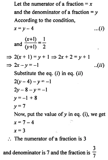 Selina Concise Mathematics Class 7 ICSE Solutions Chapter 12 Simple Linear Equations Ex 12D 101
