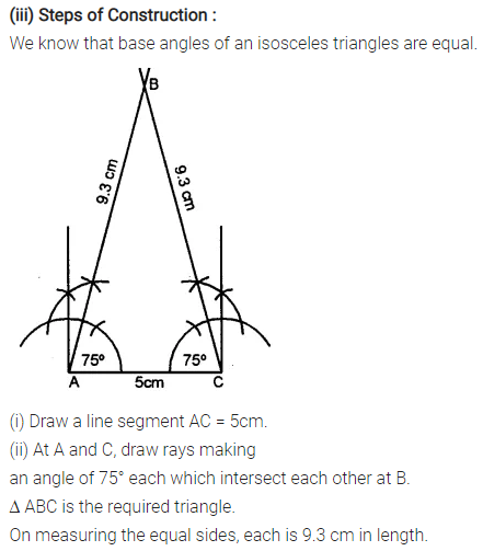 Selina Concise Mathematics Class 7 Icse Solutions Chapter 15 Triangles