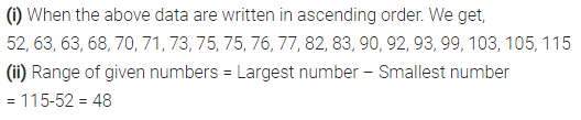 Selina Concise Mathematics Class 7 ICSE Solutions Chapter 21 Data Handling Ex 21A 1