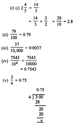 Selina Concise Mathematics Class 7 ICSE Solutions Chapter 4 Decimal Fractions (Decimals) Ex 4A 2