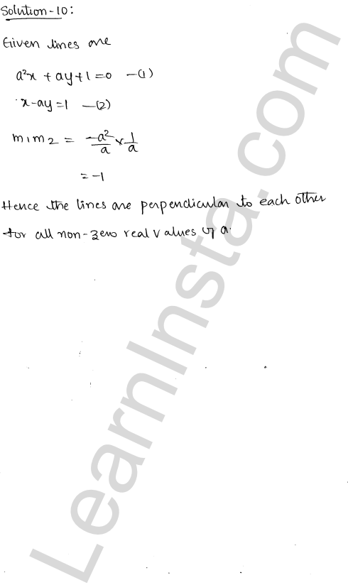 RD Sharma Class 11 Solutions Chapter 23 The Straight Lines Ex 23.13 1.10