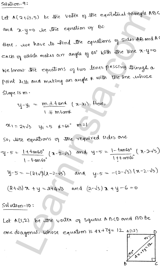 RD Sharma Class 11 Solutions Chapter 23 The Straight Lines Ex 23.18 1.8
