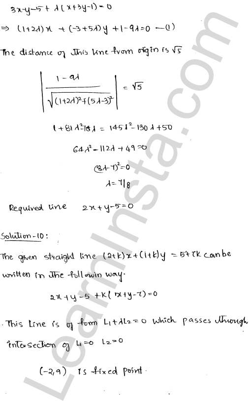 RD Sharma Class 11 Solutions Chapter 23 The Straight Lines Ex 23.19 1.6