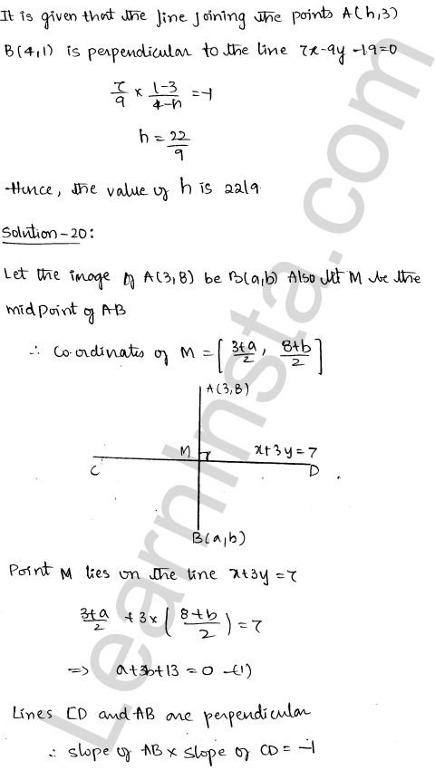 RD Sharma Class 11 Solutions Chapter 23 The Straight Lines Ex23.12 1.12