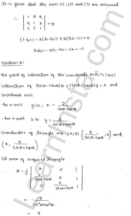 RD Sharma Class 11 Solutions Chapter 23 The Straight Lines VSAQ 1.4