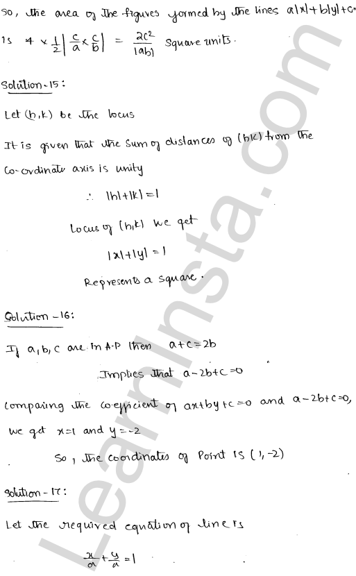 RD Sharma Class 11 Solutions Chapter 23 The Straight Lines VSAQ 1.9