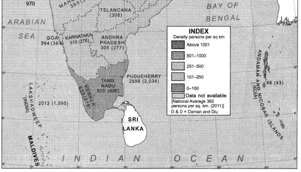 Geography Class 12 Important Questions Chapter 1 Population Distribution, Density, Growth and Composition Important Questions 6