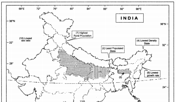 Geography Class 12 Important Questions Chapter 1 Population Distribution, Density, Growth and Composition Important Questions 7