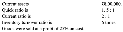 Class 12 Accountancy Important Questions Chapter 10 Accounting Ratios 2