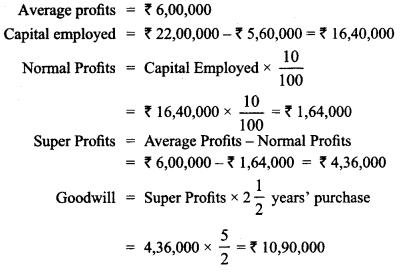 Class 12 Accountancy Important Questions Chapter 3 Reconstitution of Partnership Firm Admission of a Partner 34