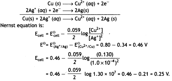 Class 12 Chemistry Important Questions Chapter 3 Electrochemistry 7