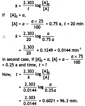 Class 12 Chemistry Important Questions Chapter 4 Chemical Kinetics 20